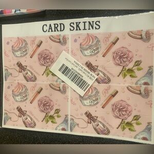 Pink Floral Card Skins